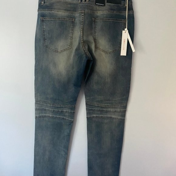 Embellish NYC Jeans NWT 38 Biker Panel - Picture 5 of 11